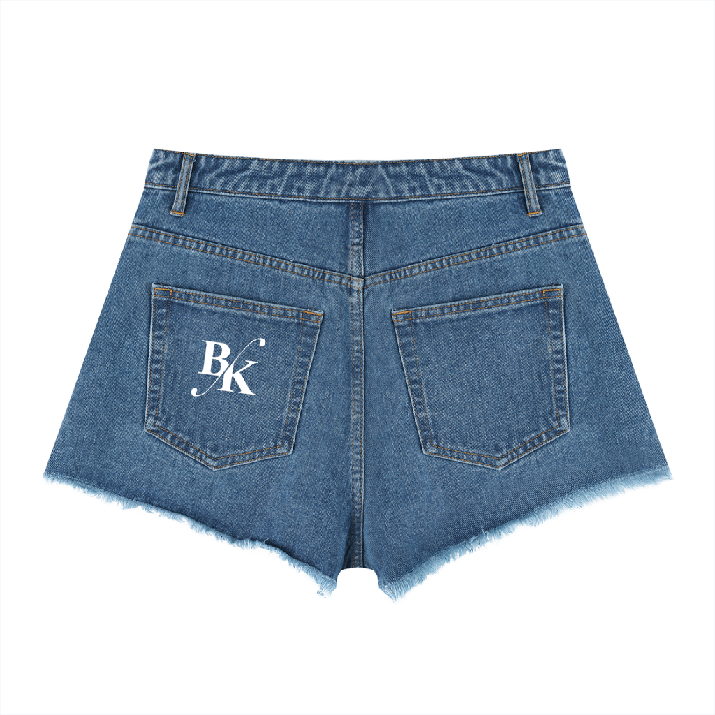 Women’s Vintage Wash High Rise Denim Shorts